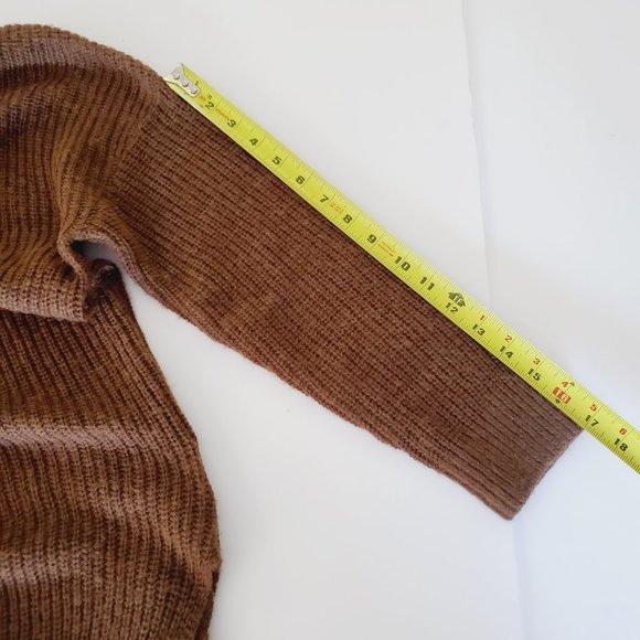 Storm & Marie Sweater Oversized Scandinavian Alpaca Wool Turtleneck Brown S - Picture 12 of 12
